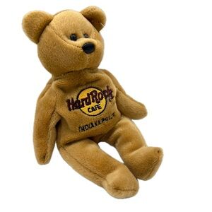 Hard Rock Cafe Collectible Bears Indianapolis Isaac Beara Vintage Plush Bear